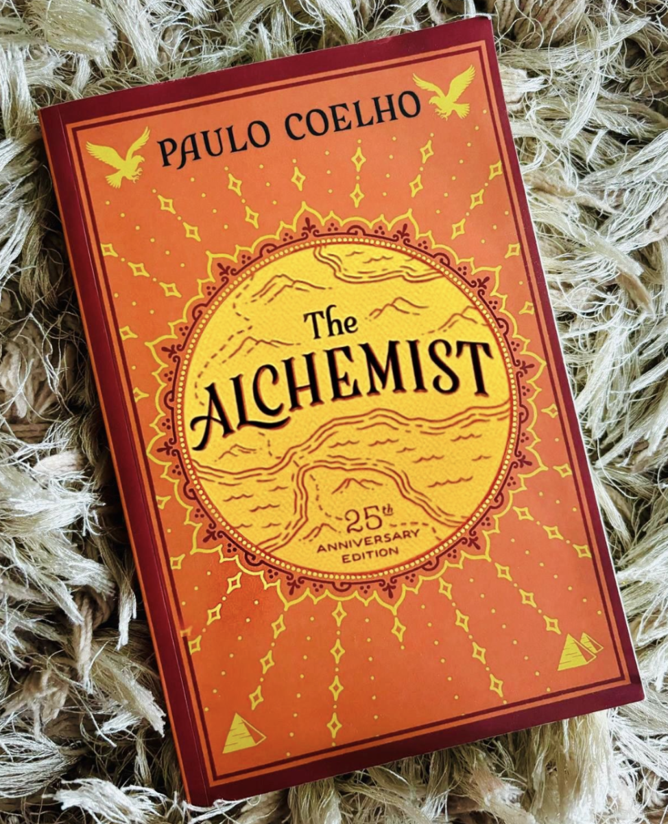 My copy of "The Alchemist," by Brazilian author Pablo Coelho.